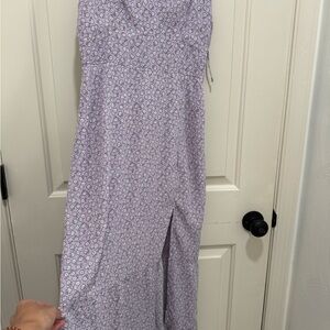 Abercrombie & Fitch Purple Floral Maxi Dress